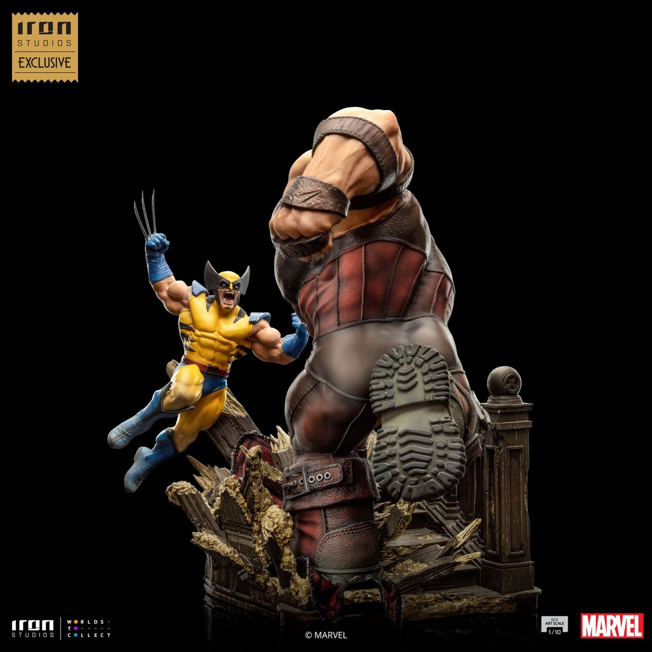 Zdjęcie produktu Marvel BDS Art Scale Figura 1/10 Wolverine vs Juggernaut heo EU Exclusive 30 cm