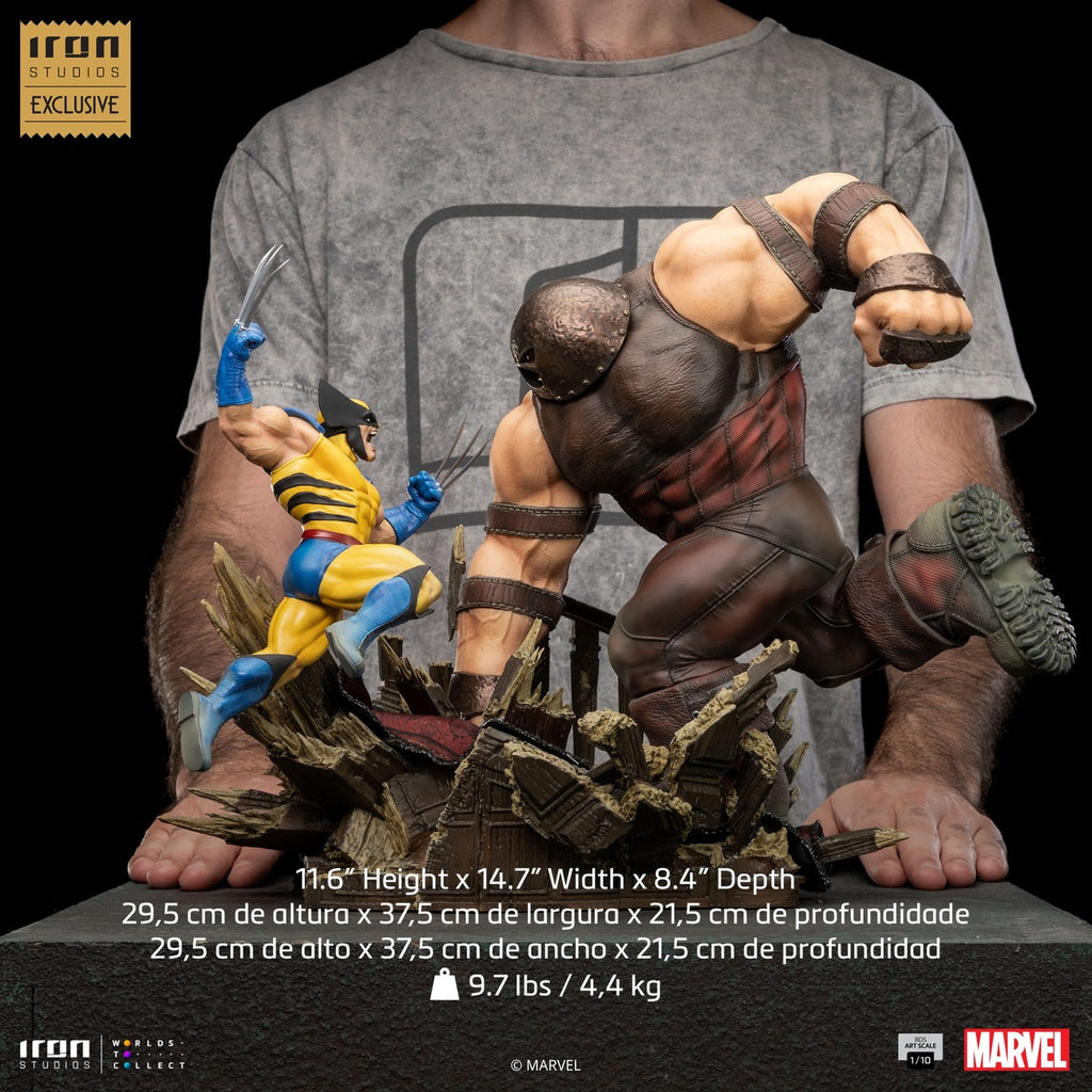 Zdjęcie produktu Marvel BDS Art Scale Figura 1/10 Wolverine vs Juggernaut heo EU Exclusive 30 cm