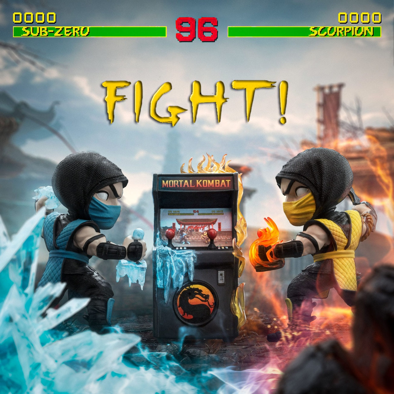Zdjęcie produktu Mortal Kombat Mini Co. figurki PVC Scorpion vs Subzero Arcade Set 15 cm