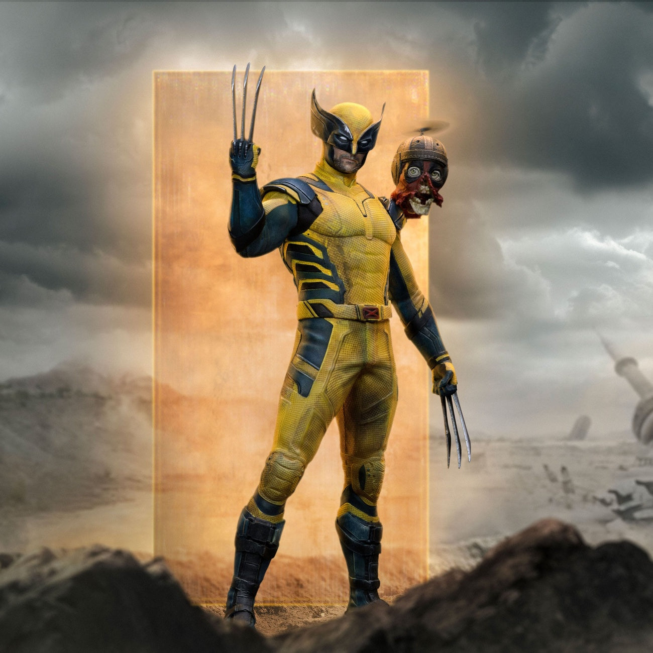 Zdjęcie produktu Deadpool 3 Figurka Art Scale 1/10 Wolverine i Headpool 22 cm