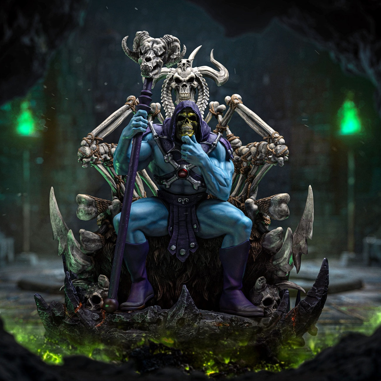 Zdjęcie produktu Masters of the Universe Figurka Prime Scale 1/3 Skeletor 10th Anniversary Ver. 67 cm