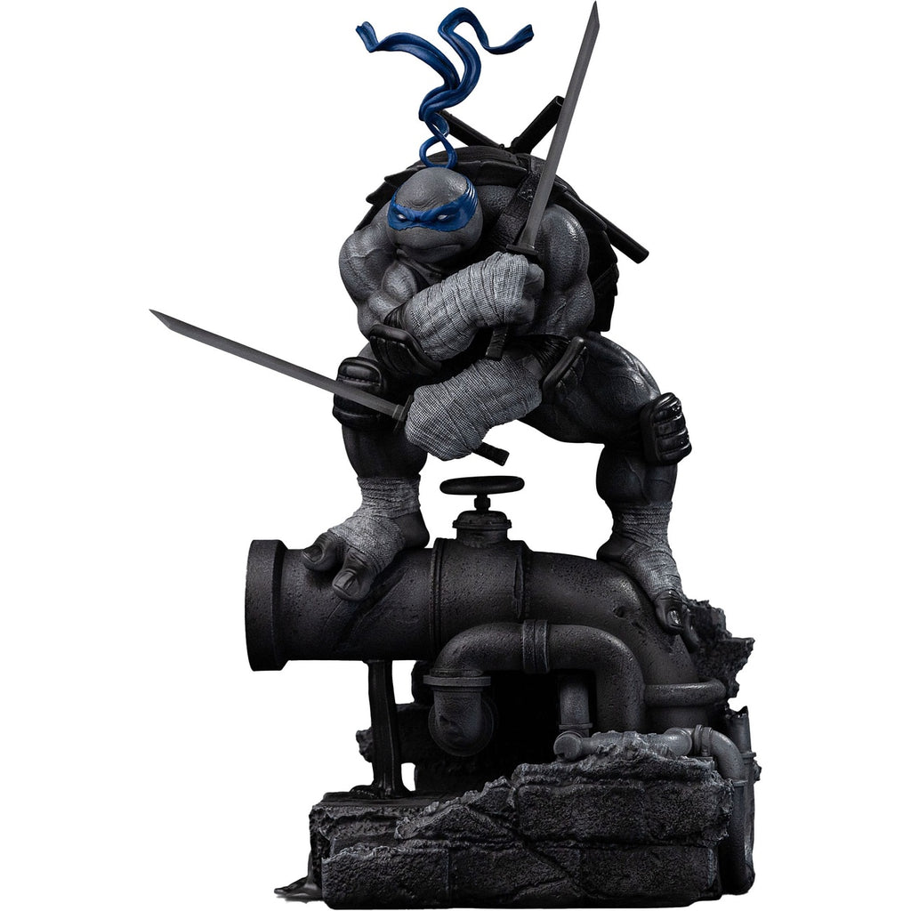 Zdjęcie produktu Teenage Mutant Ninja Turtles Figura Art Scale 1/10 Leonardo Wariant Czarny i Biały 26 cm heo exclusive