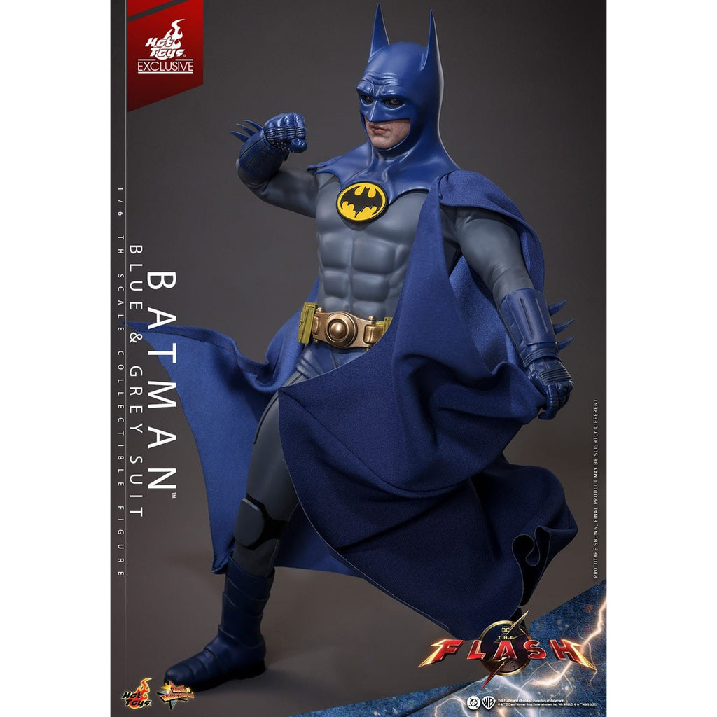 Product image The Flash Movie Masterpiece Action Figure 1/6 Batman (Blue & Grey Suit) Limited Edition Hot Toys Exclusive 30 cm