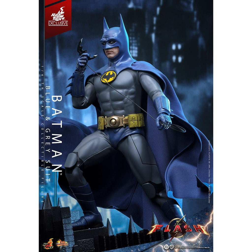 Product image The Flash Movie Masterpiece Action Figure 1/6 Batman (Blue & Grey Suit) Limited Edition Hot Toys Exclusive 30 cm