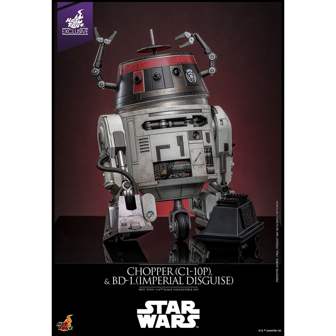 Zdjęcie produktu Star Wars Zestaw figurek akcji 1/6 Chopper (C1-10P™) i BD-1™ (Imperial Disguise) 18 cm i 8 cm