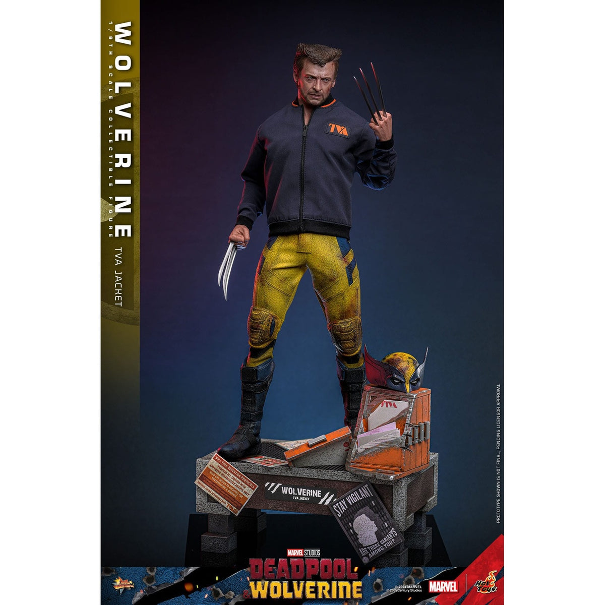 Zdjęcie produktu Deadpool & Wolverine Movie Masterpiece figurka akcji 1/6 Wolverine (wersja z kurtką TVA) 31 cm