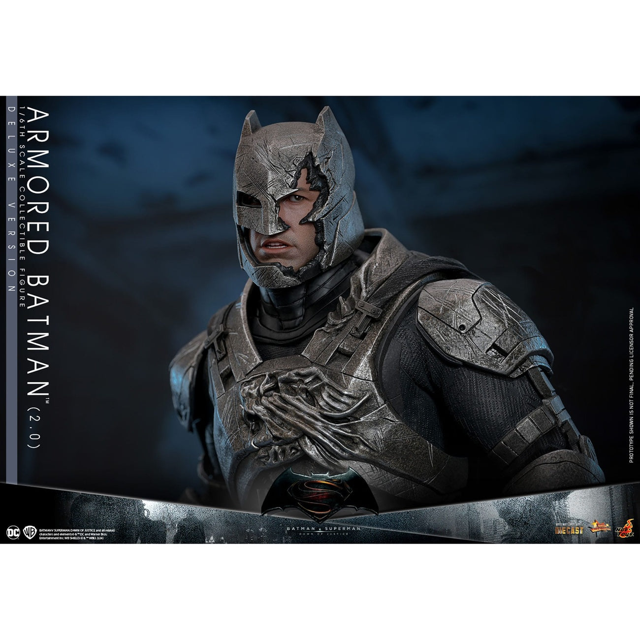 Zdjęcie produktu Batman v Superman: Świt sprawiedliwości figurka kolekcjonerska Movie Masterpiece 1/6 Batman w zbroi 2.0 (Wersja Deluxe) 33 cm