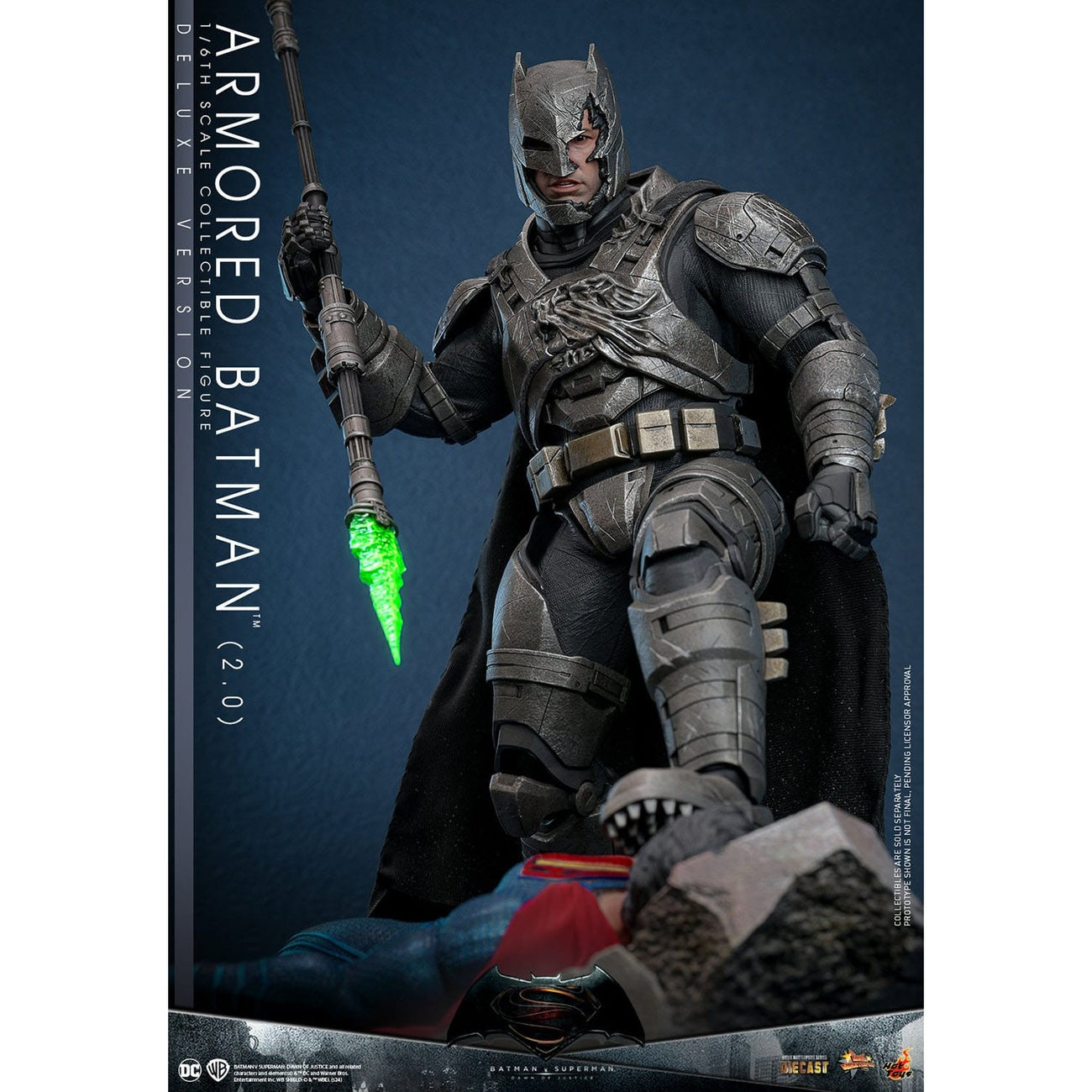 Zdjęcie produktu Batman v Superman: Świt sprawiedliwości figurka kolekcjonerska Movie Masterpiece 1/6 Batman w zbroi 2.0 (Wersja Deluxe) 33 cm