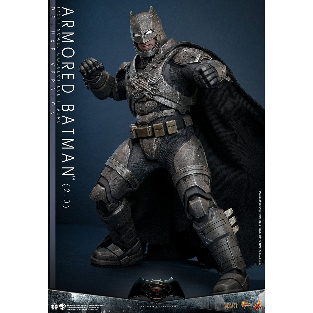 Zdjęcie produktu Batman v Superman: Świt sprawiedliwości figurka kolekcjonerska Movie Masterpiece 1/6 Batman w zbroi 2.0 (Wersja Deluxe) 33 cm