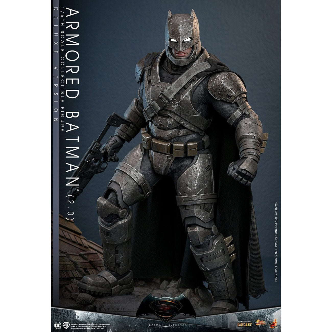 Zdjęcie produktu Batman v Superman: Świt sprawiedliwości figurka kolekcjonerska Movie Masterpiece 1/6 Batman w zbroi 2.0 (Wersja Deluxe) 33 cm