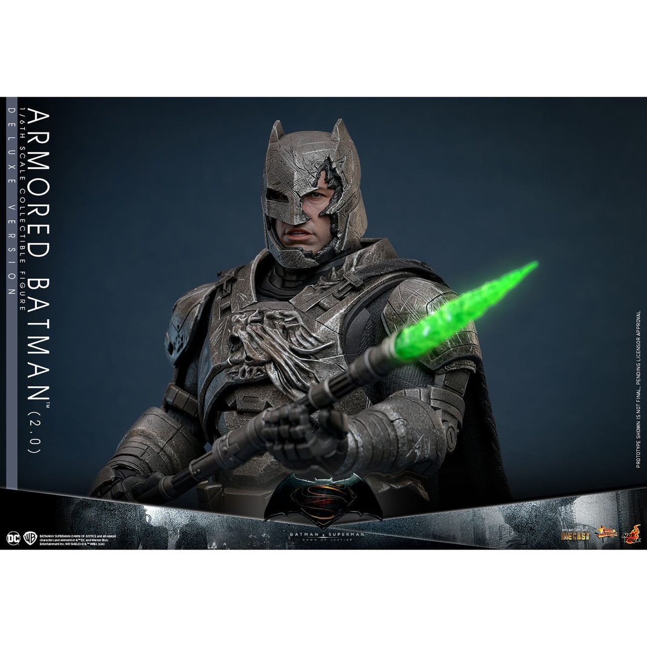 Zdjęcie produktu Batman v Superman: Świt sprawiedliwości figurka kolekcjonerska Movie Masterpiece 1/6 Batman w zbroi 2.0 (Wersja Deluxe) 33 cm