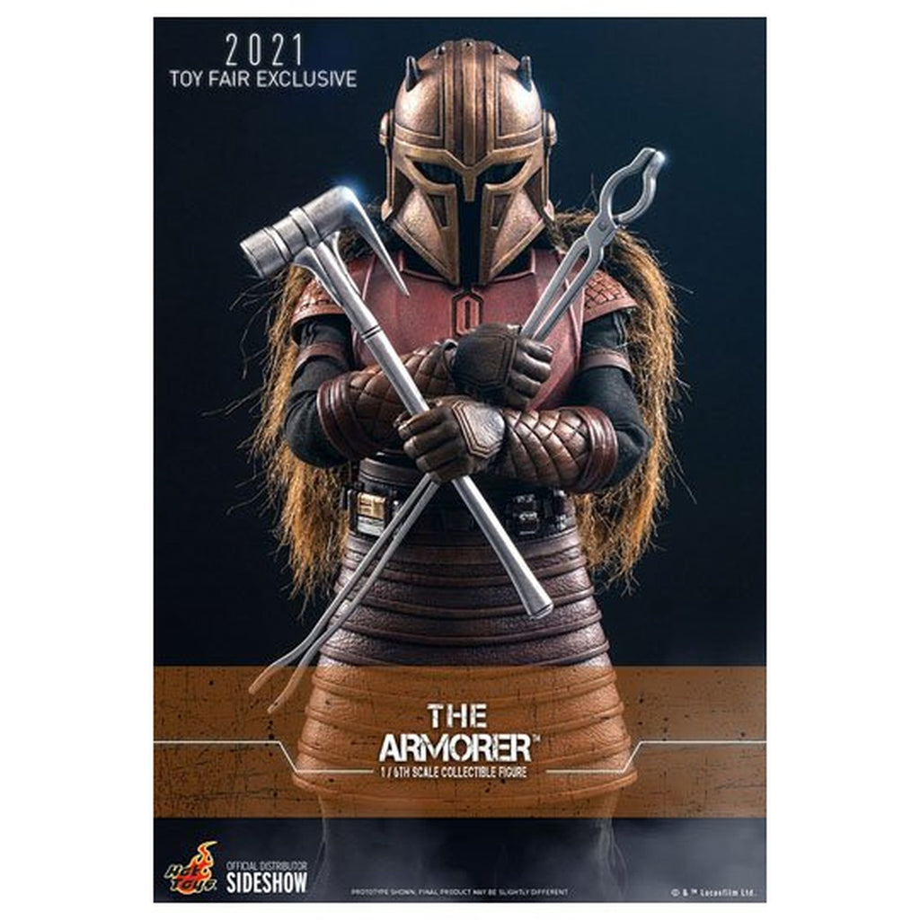 Zdjęcie produktu Star Wars The Mandalorian Figurka akcji 1/6 The Armorer 2021 Toy Fair Exclusive 29 cm