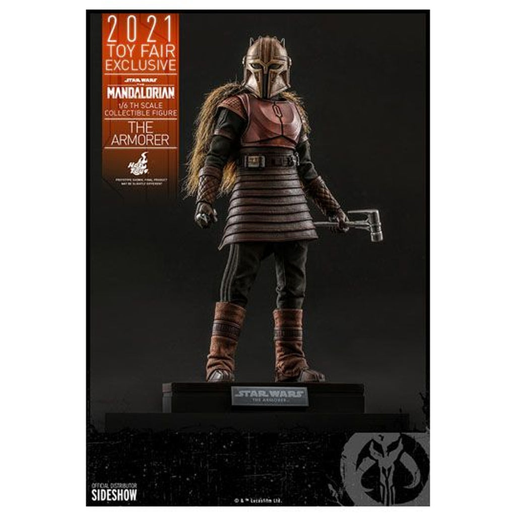 Zdjęcie produktu Star Wars The Mandalorian Figurka akcji 1/6 The Armorer 2021 Toy Fair Exclusive 29 cm