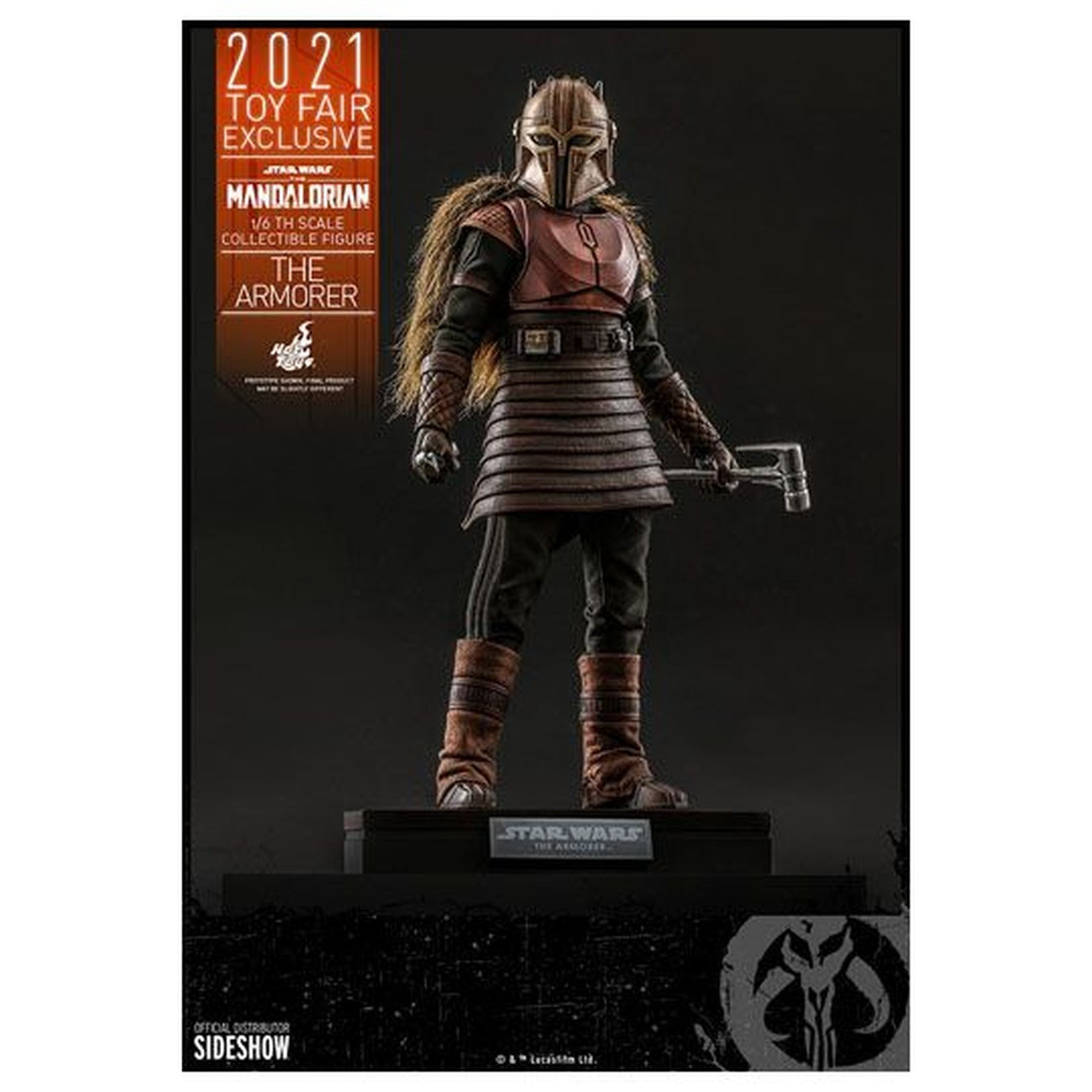 Zdjęcie produktu Star Wars The Mandalorian Figurka akcji 1/6 The Armorer 2021 Toy Fair Exclusive 29 cm