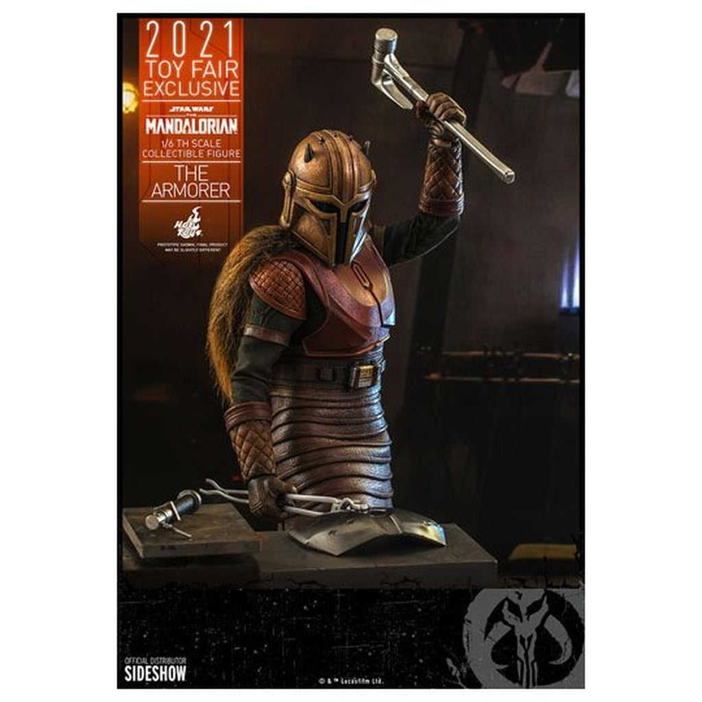 Zdjęcie produktu Star Wars The Mandalorian Figurka akcji 1/6 The Armorer 2021 Toy Fair Exclusive 29 cm