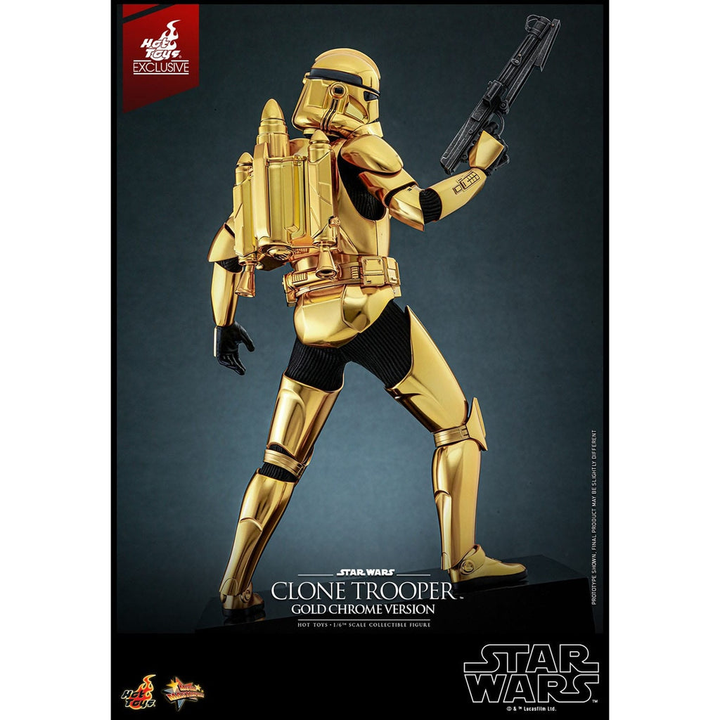 Product image Star Wars Action Figure 1/6 Clone Trooper (Gold Chrome Version) Exclusive 30 cm