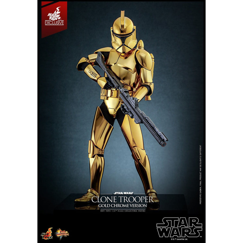 Product image Star Wars Action Figure 1/6 Clone Trooper (Gold Chrome Version) Exclusive 30 cm