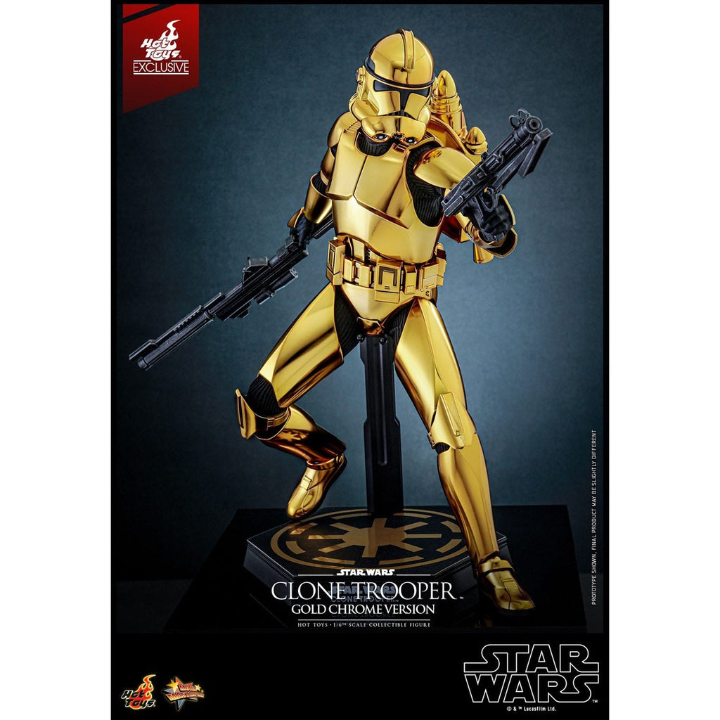Product image Star Wars Action Figure 1/6 Clone Trooper (Gold Chrome Version) Exclusive 30 cm