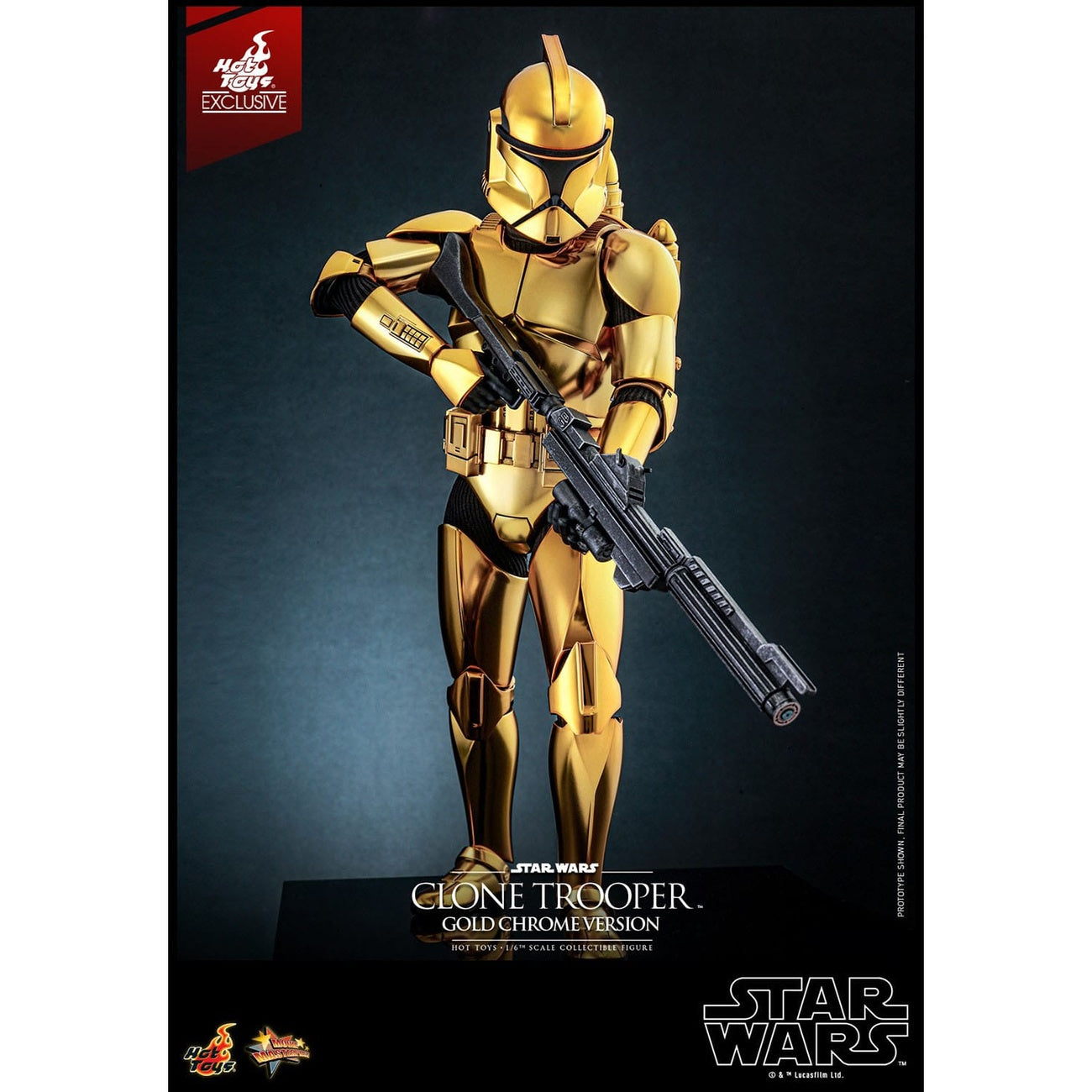 Product image Star Wars Action Figure 1/6 Clone Trooper (Gold Chrome Version) Exclusive 30 cm