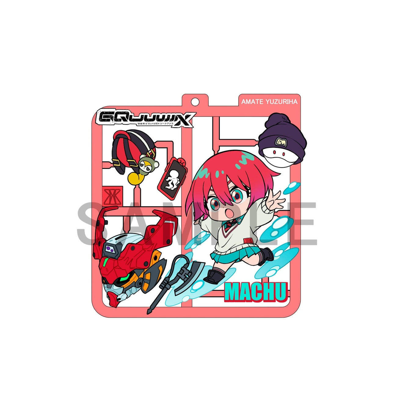 Zdjęcie produktu Mobile Suit Gundam GQuuuuuuX Plat Collection zestaw zawieszek (4)