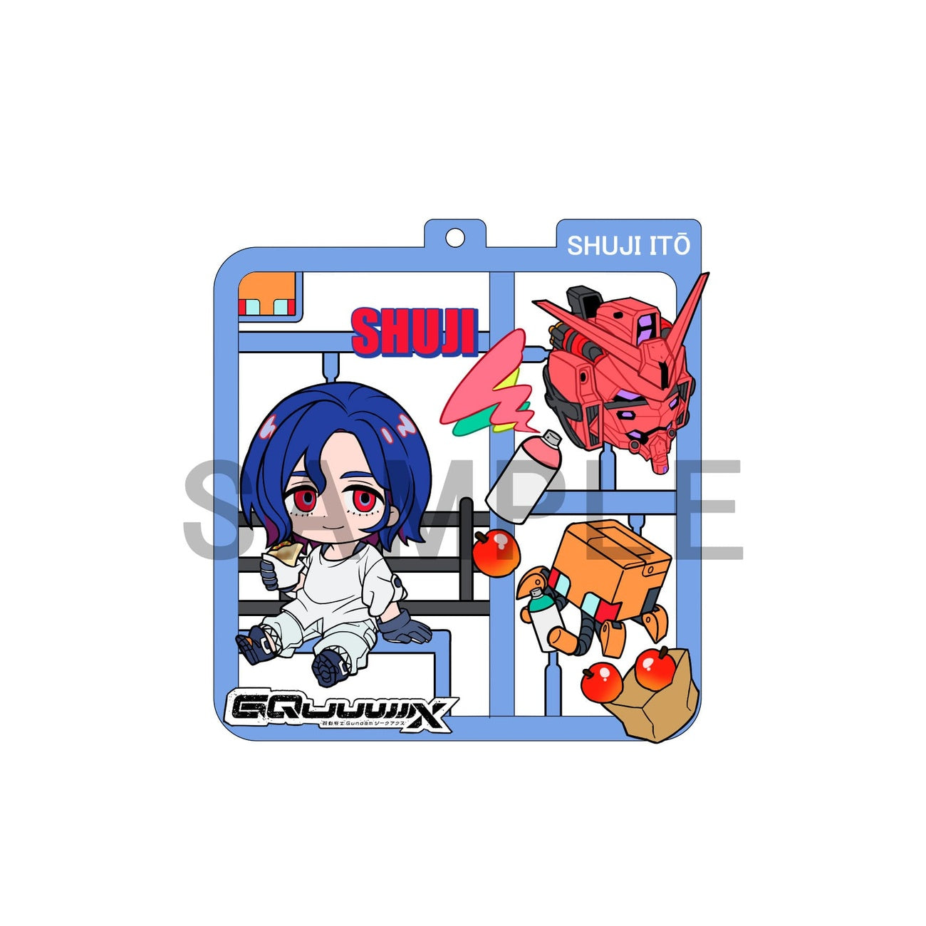 Zdjęcie produktu Mobile Suit Gundam GQuuuuuuX Plat Collection zestaw zawieszek (4)