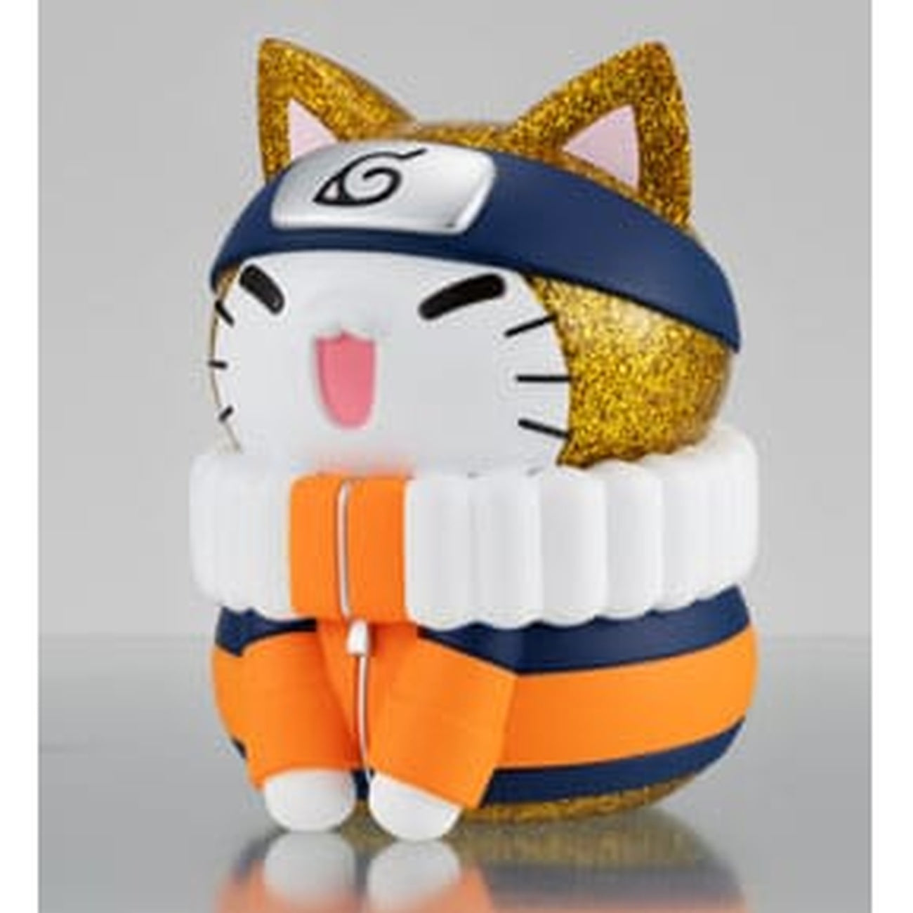 Zdjęcie produktu Naruto Shippuden Mega Cat Project Nyanto! Figurka kolekcjonerska z serii Giant Nyaruto Naruto Uzumaki Gold Ver. 10 cm