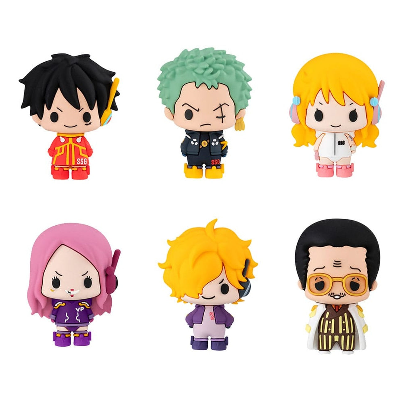 Zdjęcie produktu One Piece Chokorin Mascot Series figurki kolekcjonerskie zestaw 6 szt. Egghead Ver. 5 cm