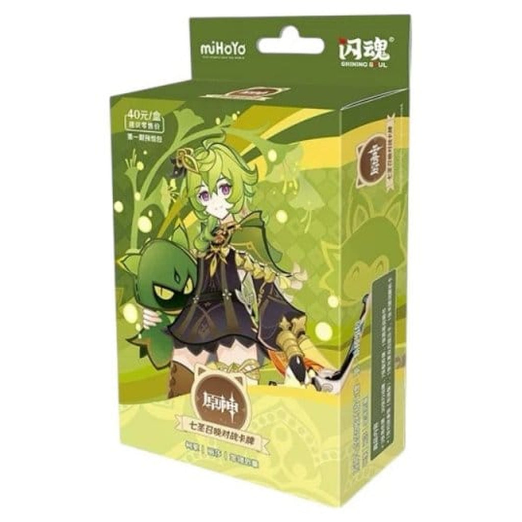 Zdjęcie produktu Genshin Impact Kolekcjonerska Gra Karciana - Zestaw Startowy Pre-Build 05 - Collei - Seria 1 *Wersja chińska*