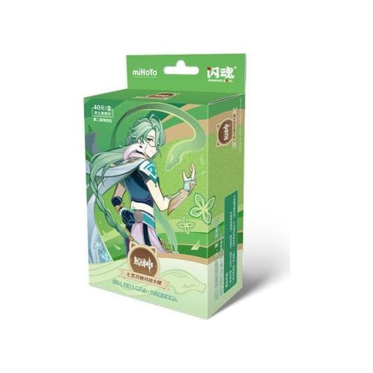 Zdjęcie produktu Genshin Impact Gra Karciana Kolekcjonerska - Wstępnie Zbudowana Tal ia Startowa 06 - Baizhu - Seria 2 *Wersja chińska*