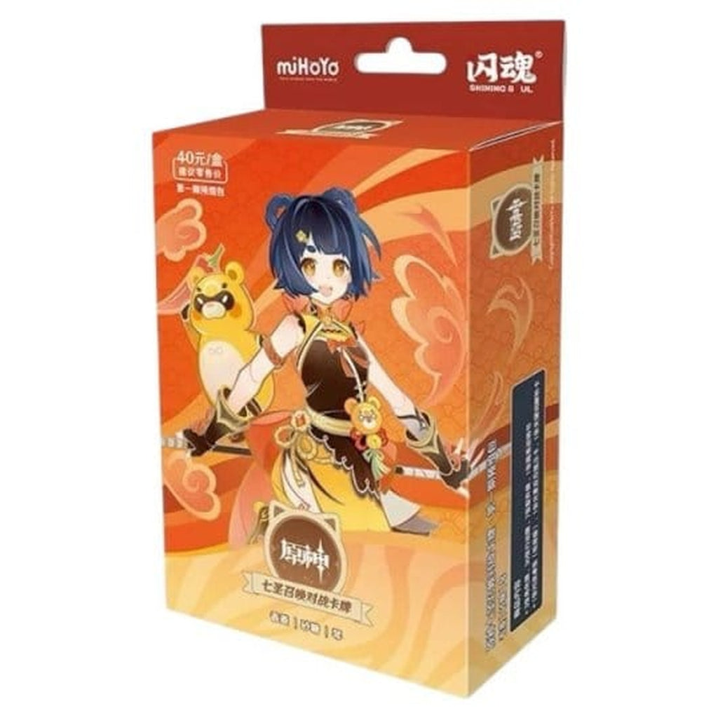 Zdjęcie produktu Genshin Impact gra karciana kolekcjonerska - Pre-build Starter Deck 08 - Xiangling - Seria 1 *wersja chińska*