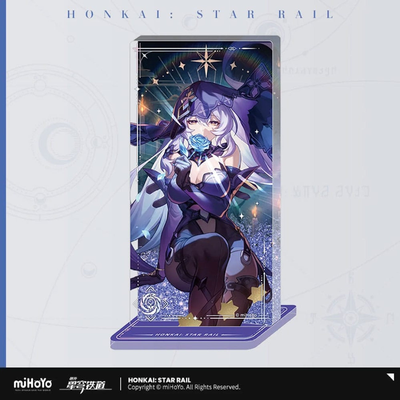 Zdjęcie produktu Honkai: Star Rail Ozdoba Light Cone z akrylu z brokatem: Black Swan Reforged Remembrance 15 cm