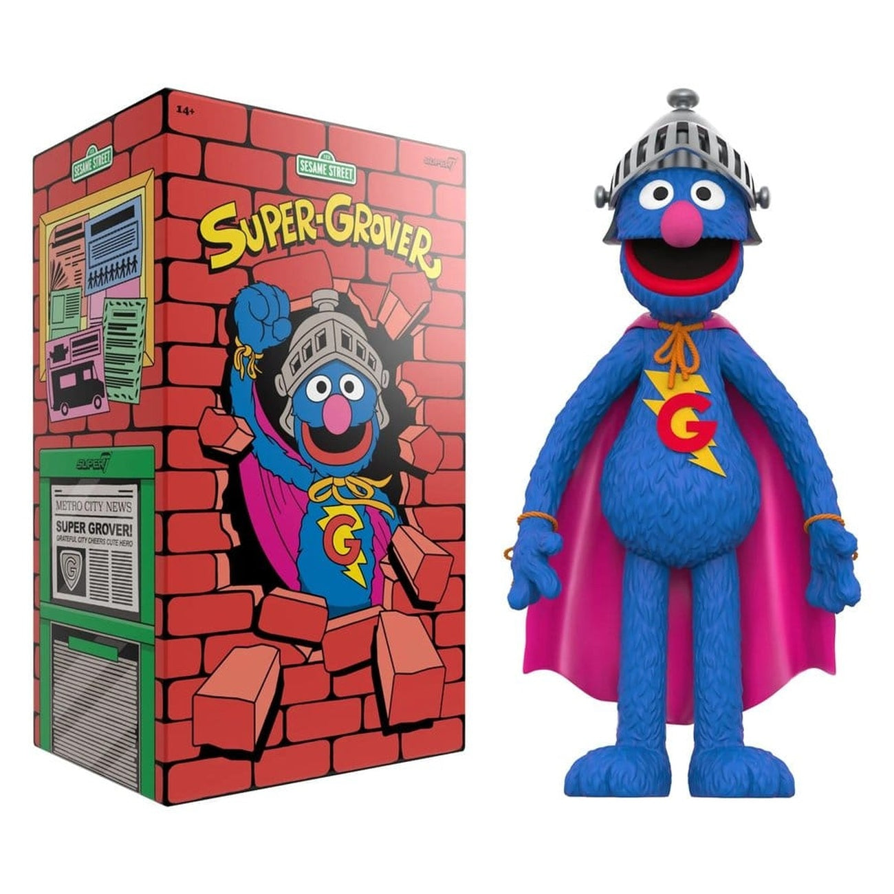 Zdjęcie produktu Ulica Sezamkowa figurka winylowa Supersize Super Niuńcio 36 cm