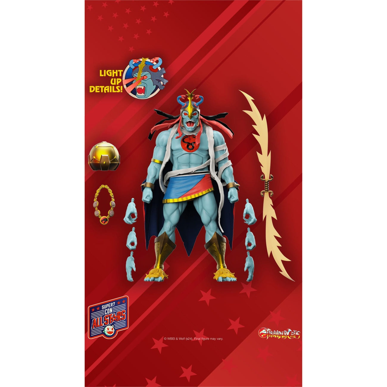 Zdjęcie produktu Thundercats Ultimates figurka akcji Mumm-Ra (oczy LED) 18 cm