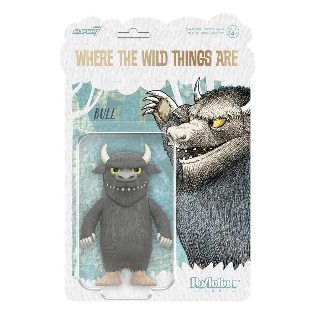 Zdjęcie produktu Gdzie mieszkają dzikie stwory figurka akcji ReAction Fala 01 Bull (potwór) 10 cm