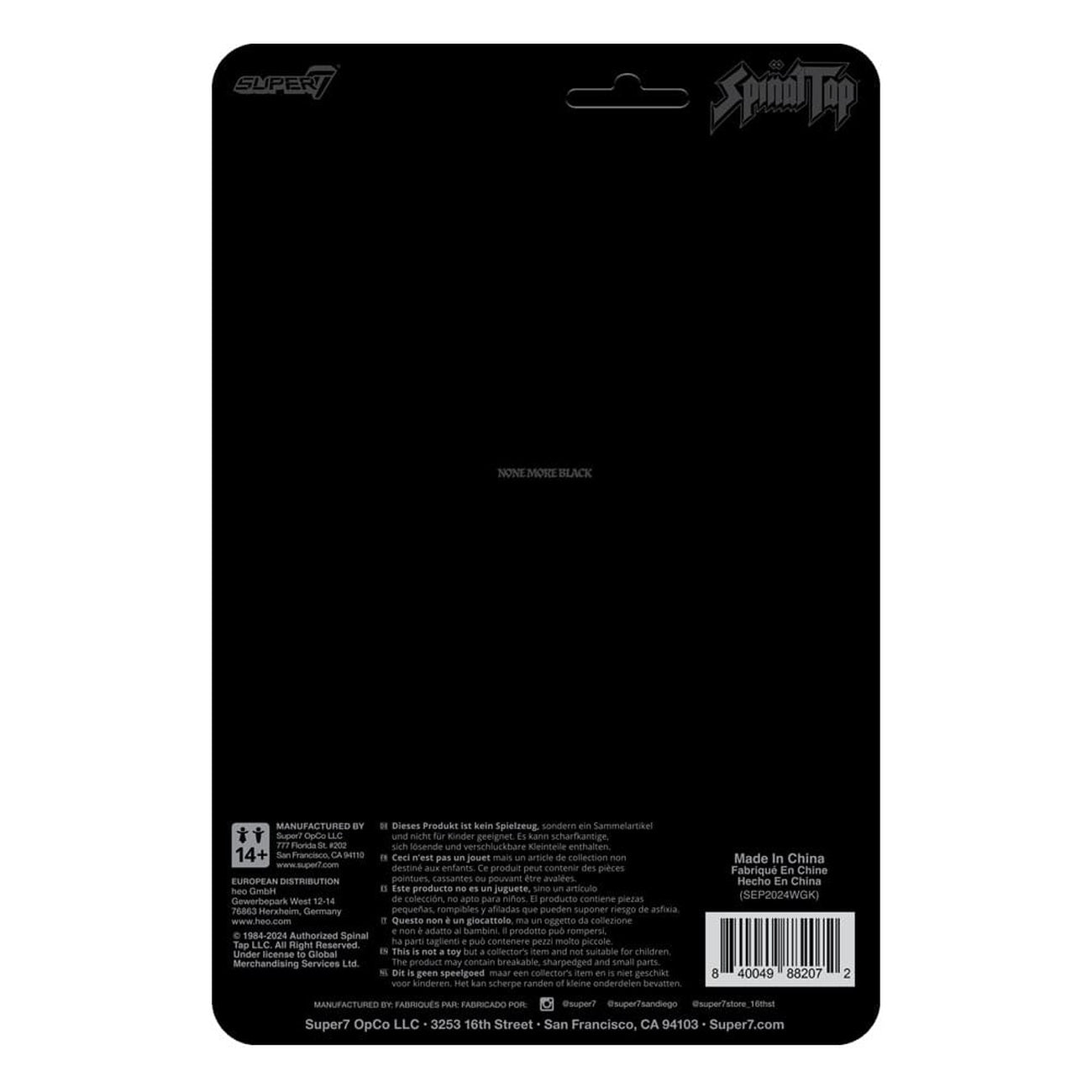 Zdjęcie produktu Spinal Tap ReAction figurka akcji Wave 02 David St. Hubbins (None More Black) 10 cm