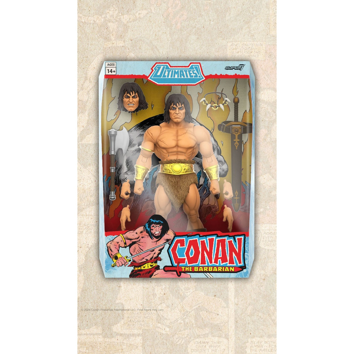 Zdjęcie produktu Conan Barbarzyńca Figurka Ultimates Conan the Barbarian 18 cm