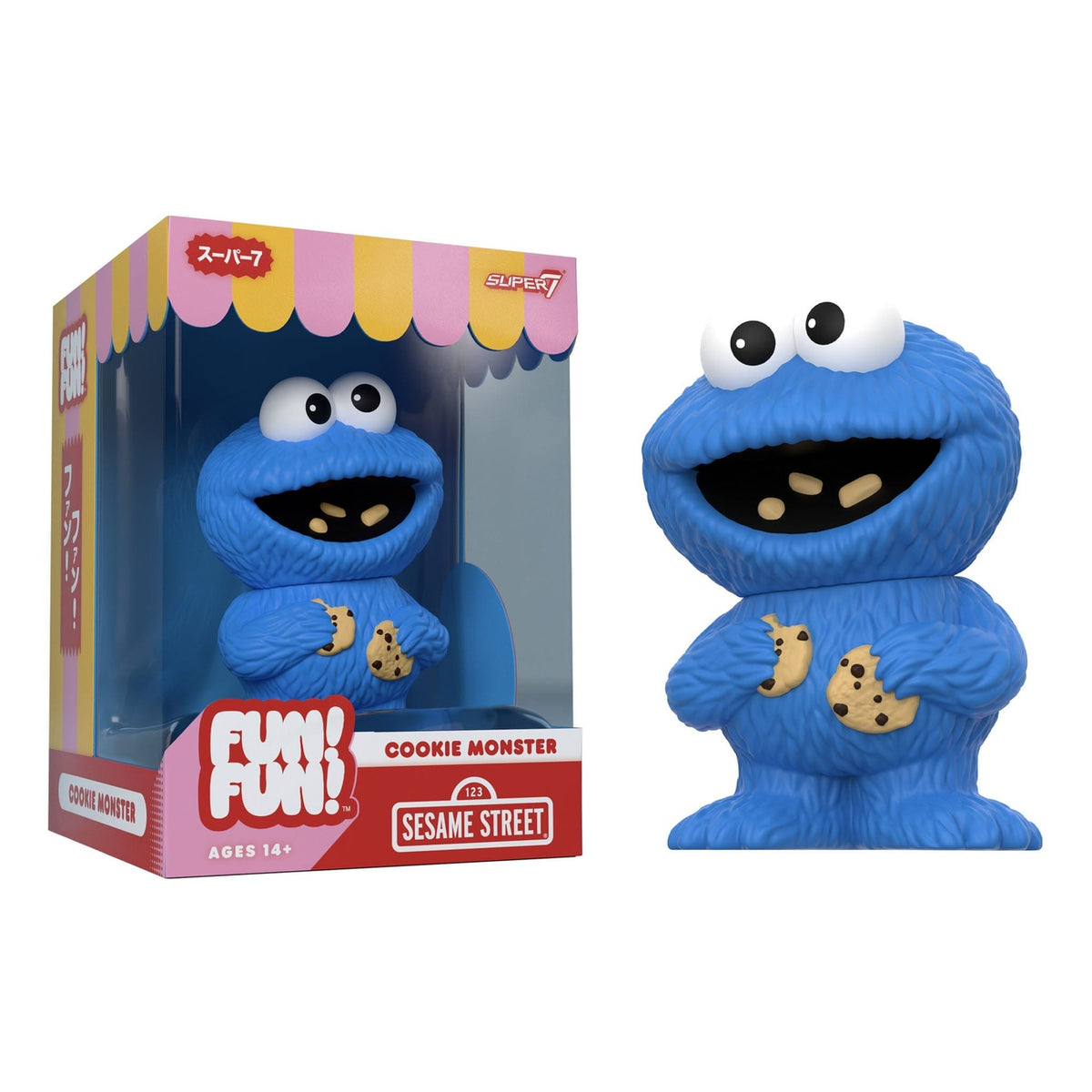 Zdjęcie produktu Ulica Sezamkowa FUN! FUN! miękka winylowa figurka Wave 02 Ciasteczkowy Potwór 13 cm