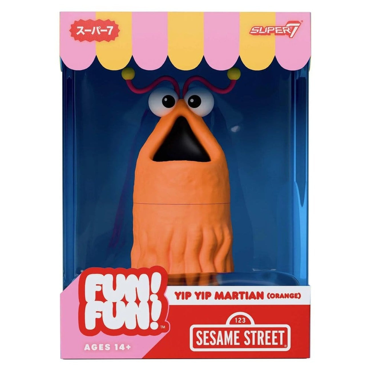 Zdjęcie produktu Ulica Sezamkowa Fun! Fun! Miękka figurka winylowa Yip Yip Martian (Pomarańczowy) 18 cm