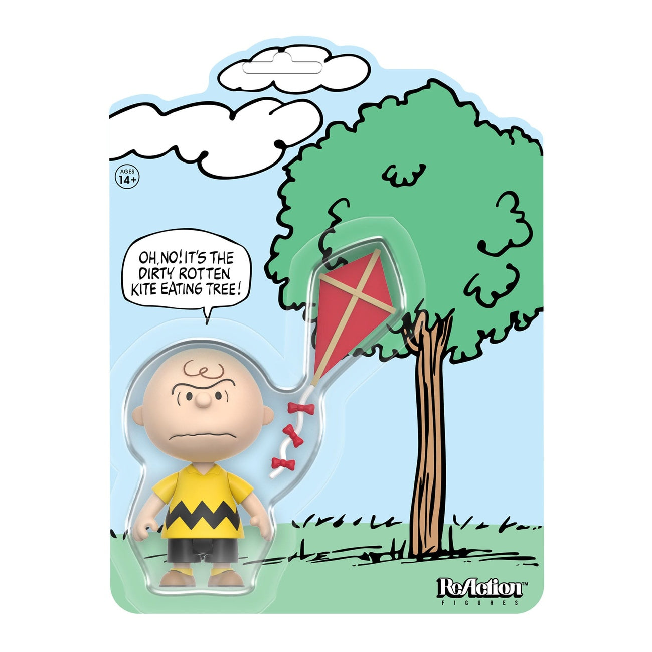 Zdjęcie produktu Peanuts figurka akcji ReAction Charlie Brown and the Kite-Eating Tree (Comic Panel) 9 cm