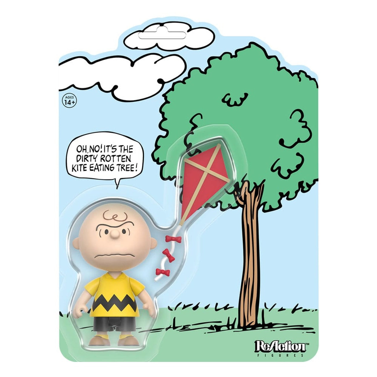 Zdjęcie produktu Peanuts figurka akcji ReAction Charlie Brown and the Kite-Eating Tree (Comic Panel) 9 cm