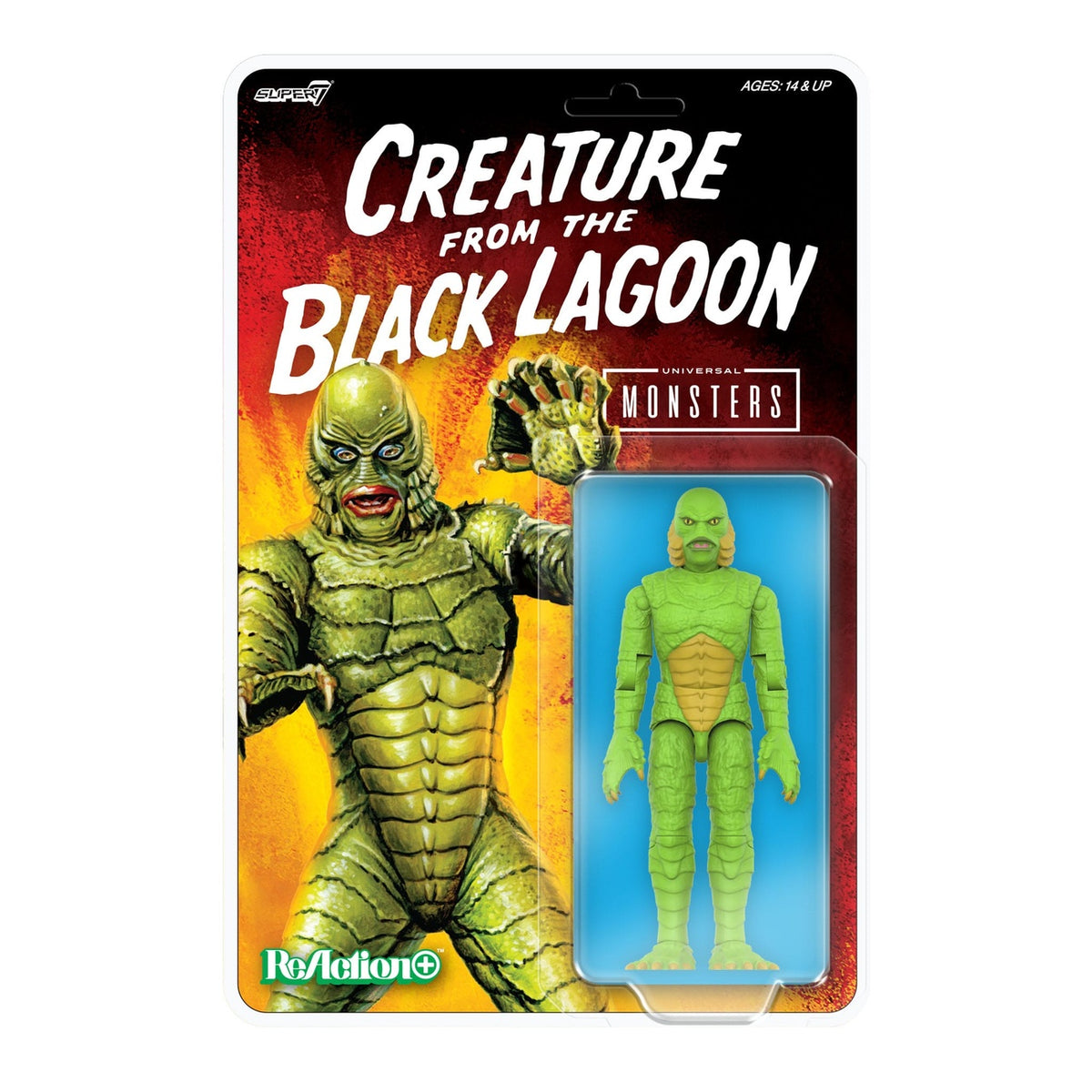 Zdjęcie produktu Universal Monsters figurka akcji ReAction+ Fala 1 Creature from the Black Lagoon 10 cm