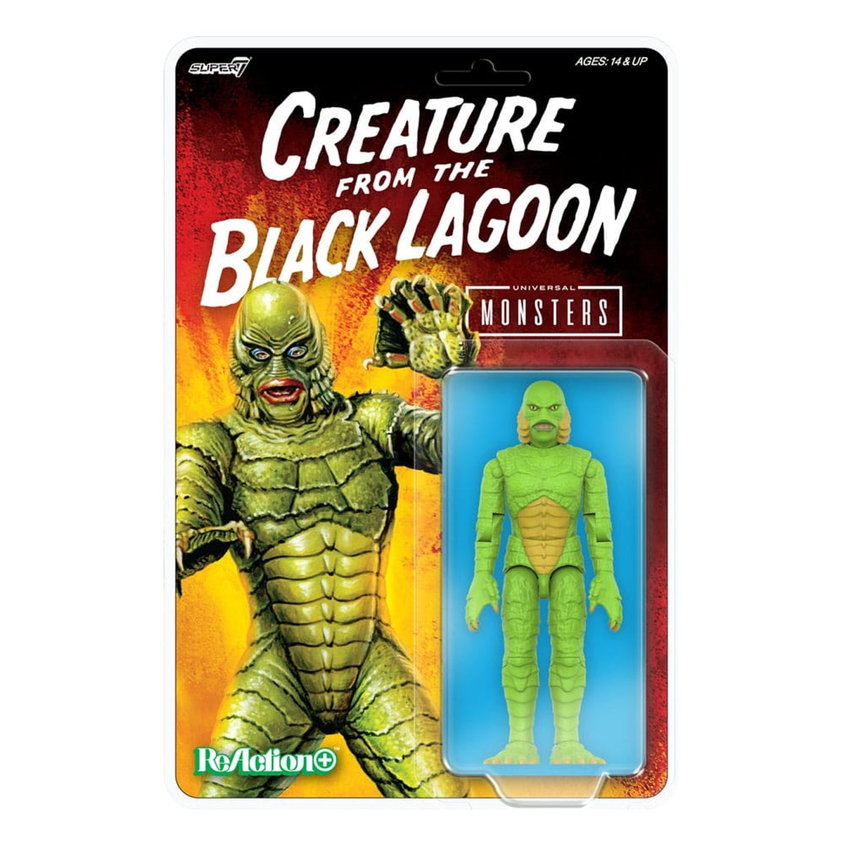 Zdjęcie produktu Universal Monsters figurka akcji ReAction+ Fala 1 Creature from the Black Lagoon 10 cm