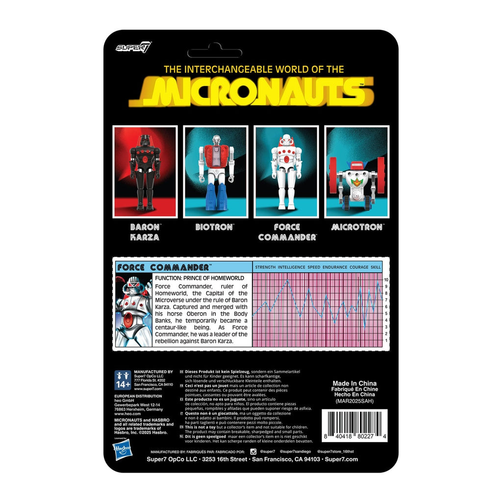 Zdjęcie produktu Micronauts figurka akcji ReAction+ Wave 02 Force Commander 9 cm