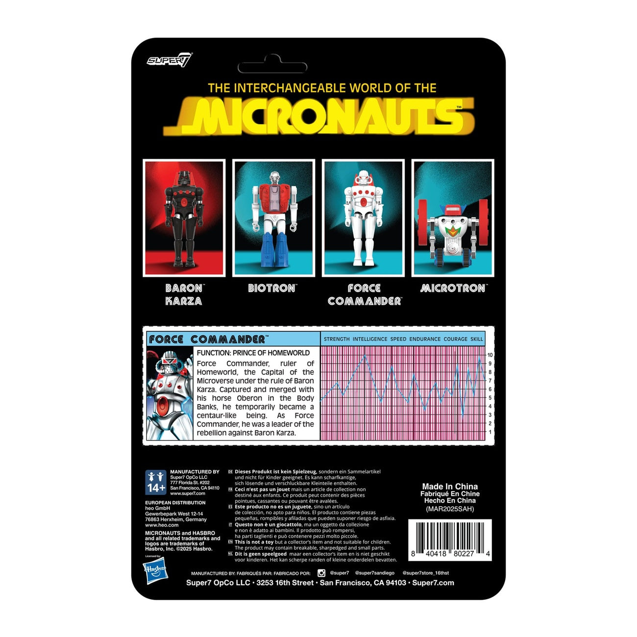 Zdjęcie produktu Micronauts figurka akcji ReAction+ Wave 02 Force Commander 9 cm