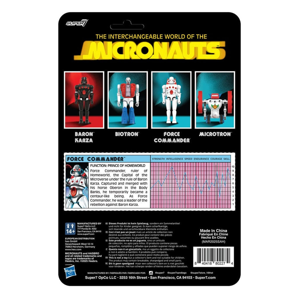 Zdjęcie produktu Micronauts figurka akcji ReAction+ Wave 02 Force Commander 9 cm