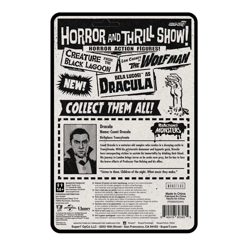 Product image Universal Monsters ReAction+ Action Figure Wave 1 Dracula 10 cm