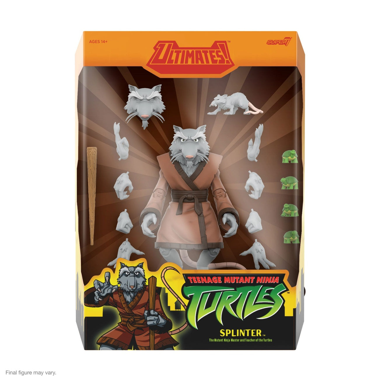 Zdjęcie produktu Teenage Mutant Ninja Turtles Ultimates Figurka akcji Wave 13 Splinter 18 cm