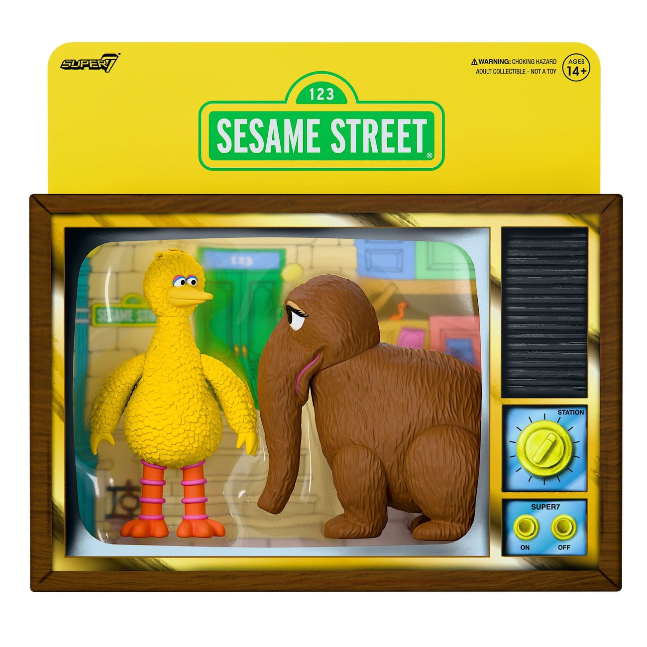 Product image Sesame Street ReAction Action Figures 2-Pack Big Bird and Mr. Snuffleupagus 10 cm