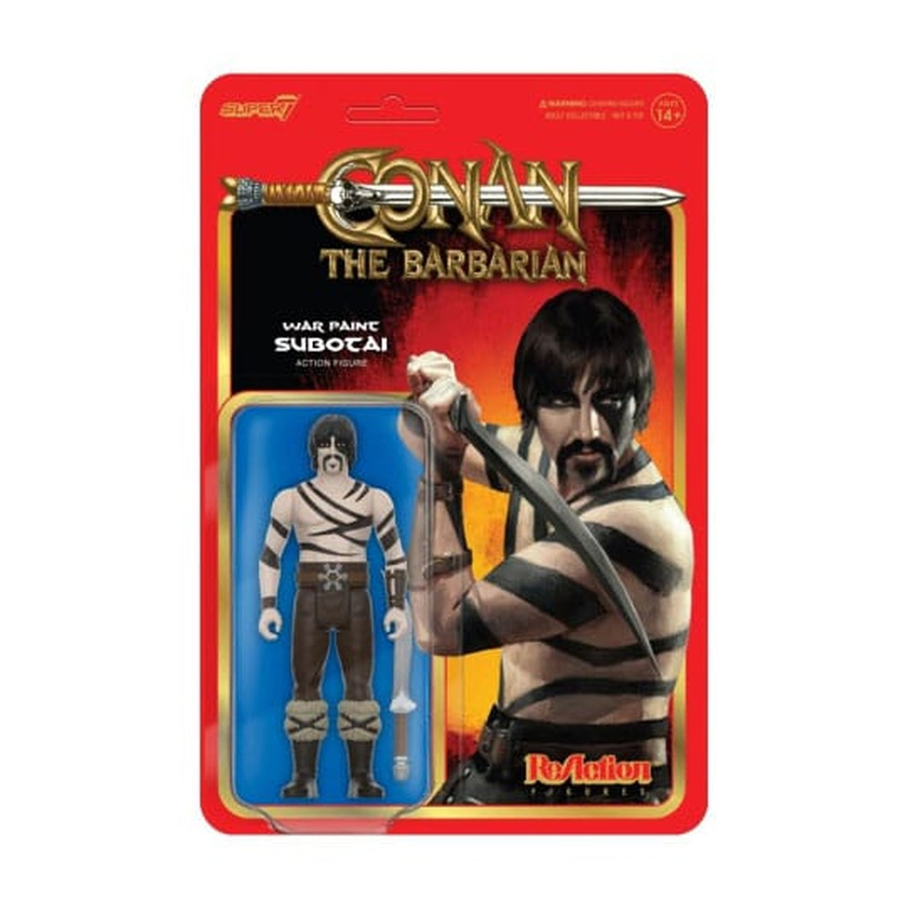 Zdjęcie produktu Conan Barbarzyńca figurka akcji ReAction Fala 02 Subotai (War Paint) 10 cm