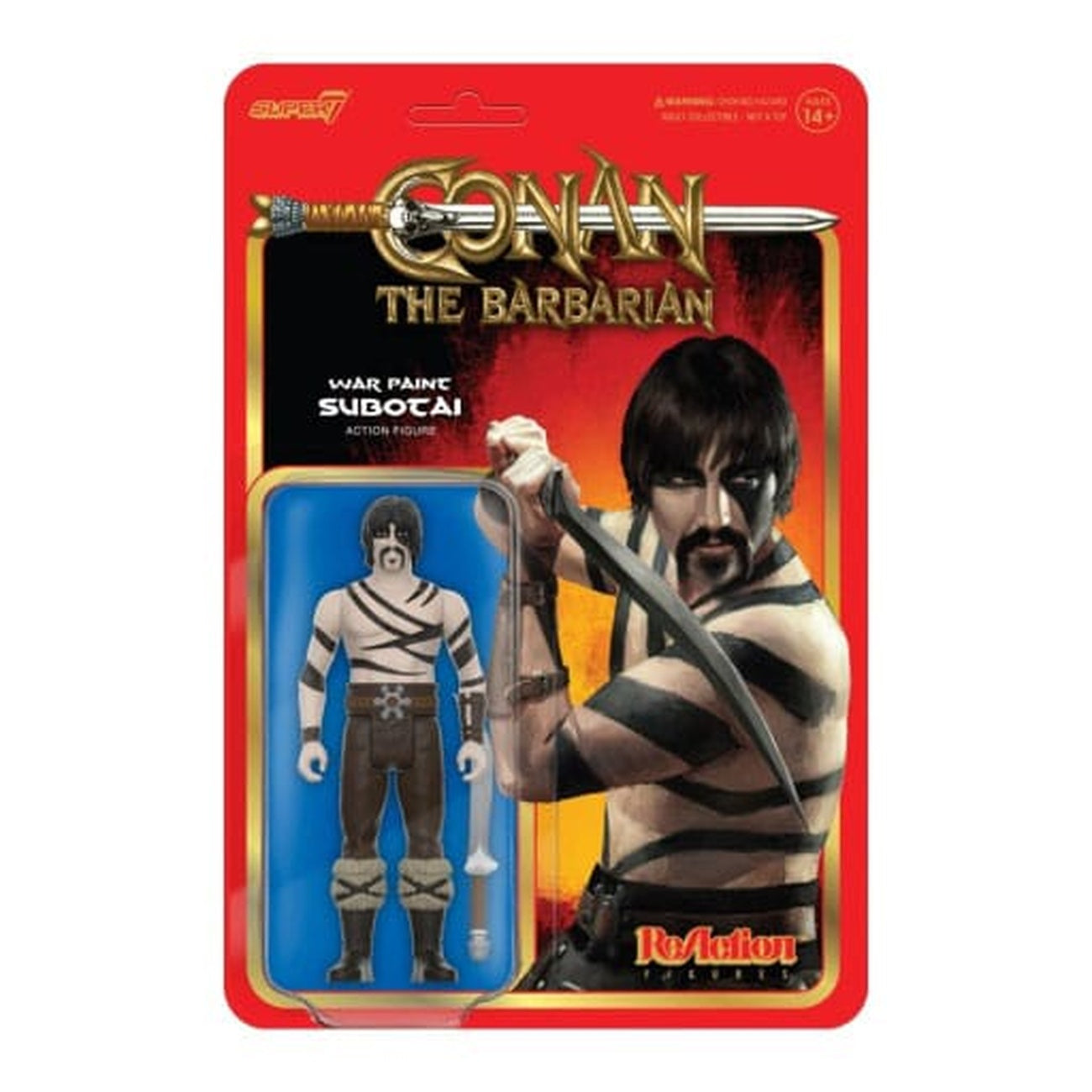 Zdjęcie produktu Conan Barbarzyńca figurka akcji ReAction Fala 02 Subotai (War Paint) 10 cm